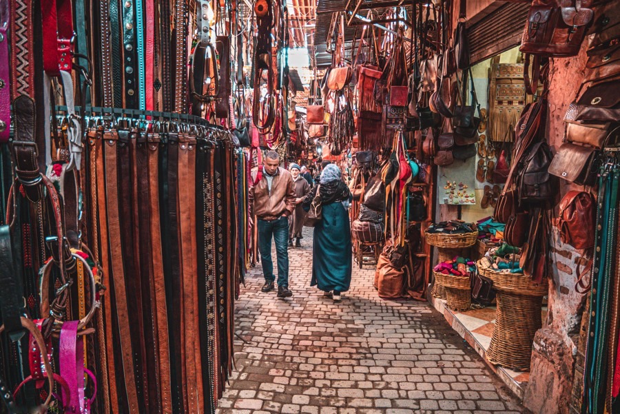 evjf Marrakech - souk à marrakech pour faire du shopping